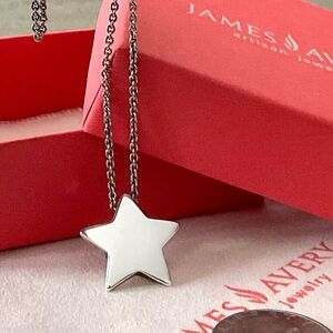 James Avery Sterling Silver L Star Pendant, Vintage, Retired